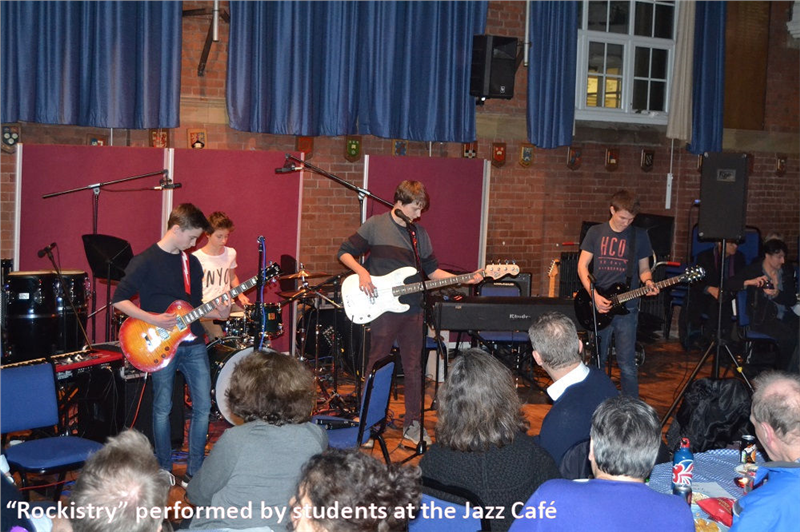 “Rockistry” performed by students at the Jazz Café
